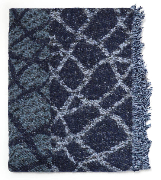 Winter sjaal Hester - Blauw
