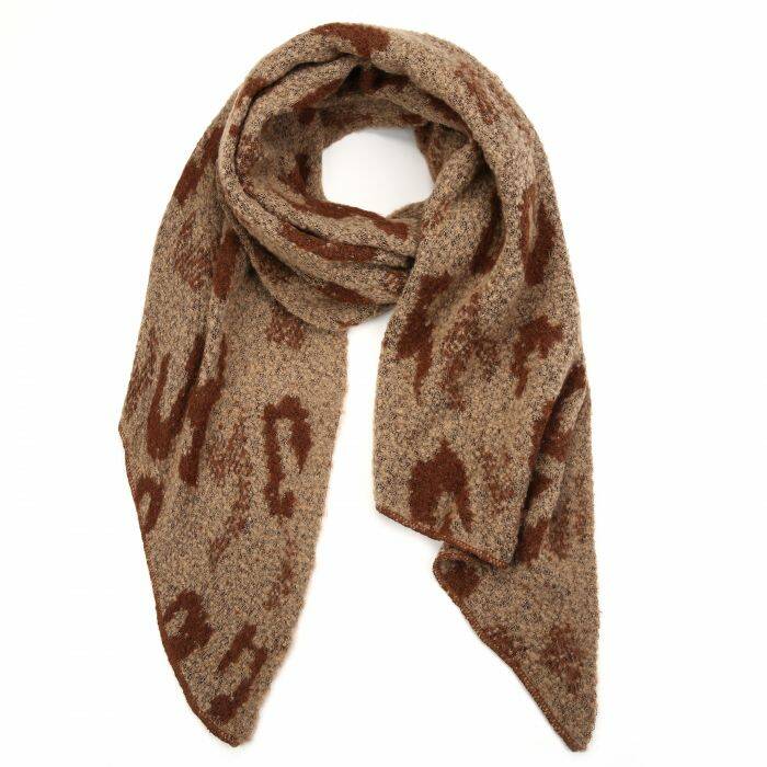 Winter sjaal Lindy - Camelbruin