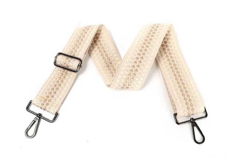 Schouderband / bagstrap dot - beige
