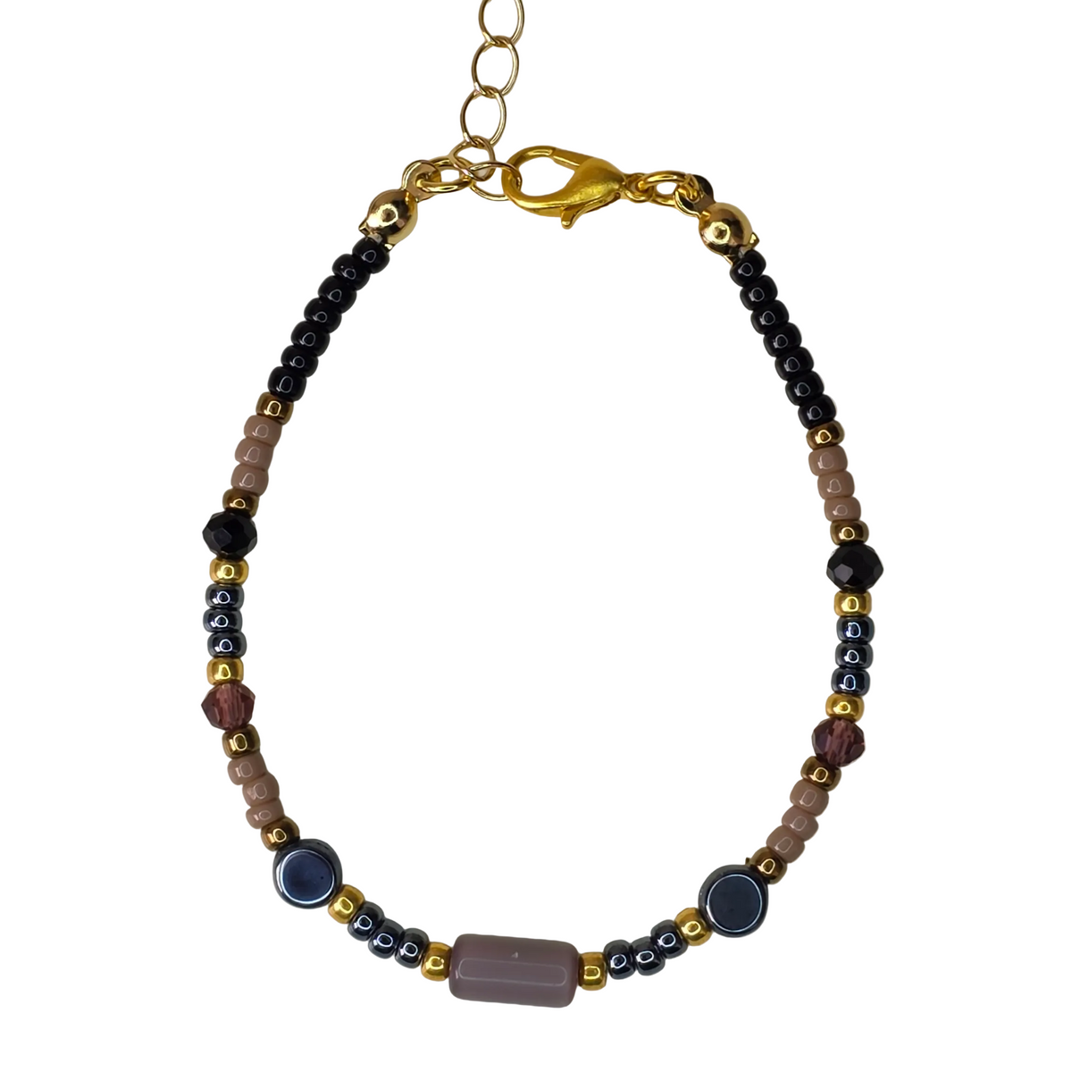 Kralen armband Miyuki Bugle Disc | Bordeaux