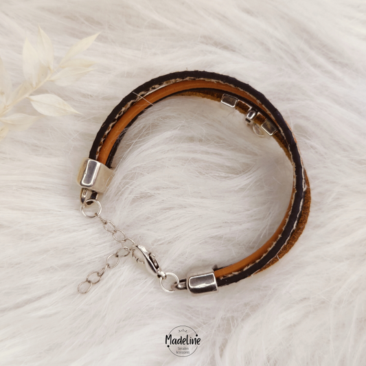 Armband Mahonie | Leer SF - Camel