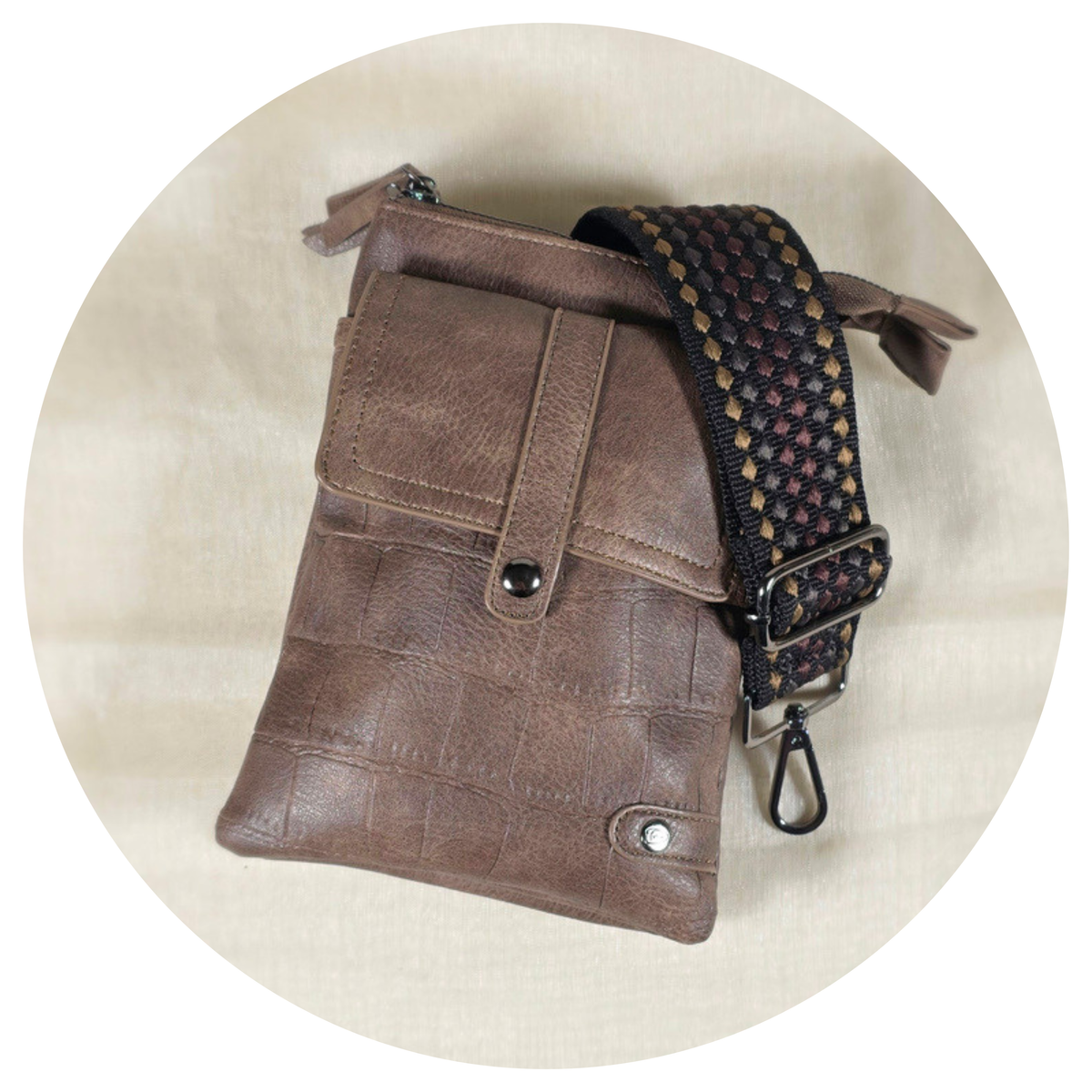 Schoudertasje / Crossbody tasje Weston - Bruin