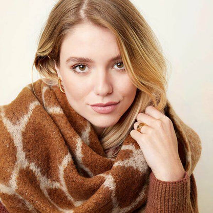 Winter sjaal Warm Giraffe - Camel