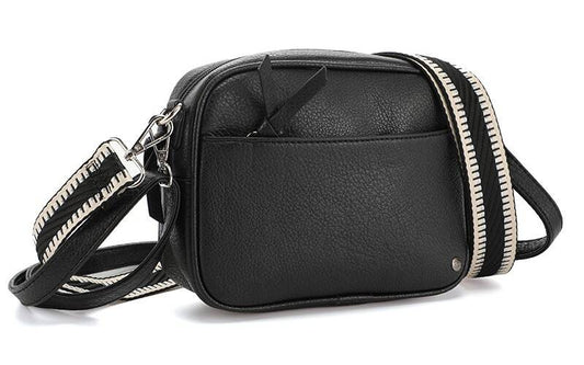 Zwart schoudertas / crossbody tasje Fira