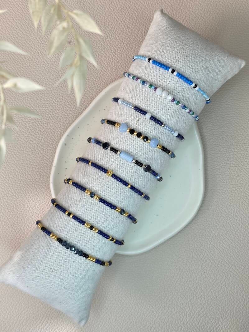 Kralen armband Miyuki Silver - Zwart