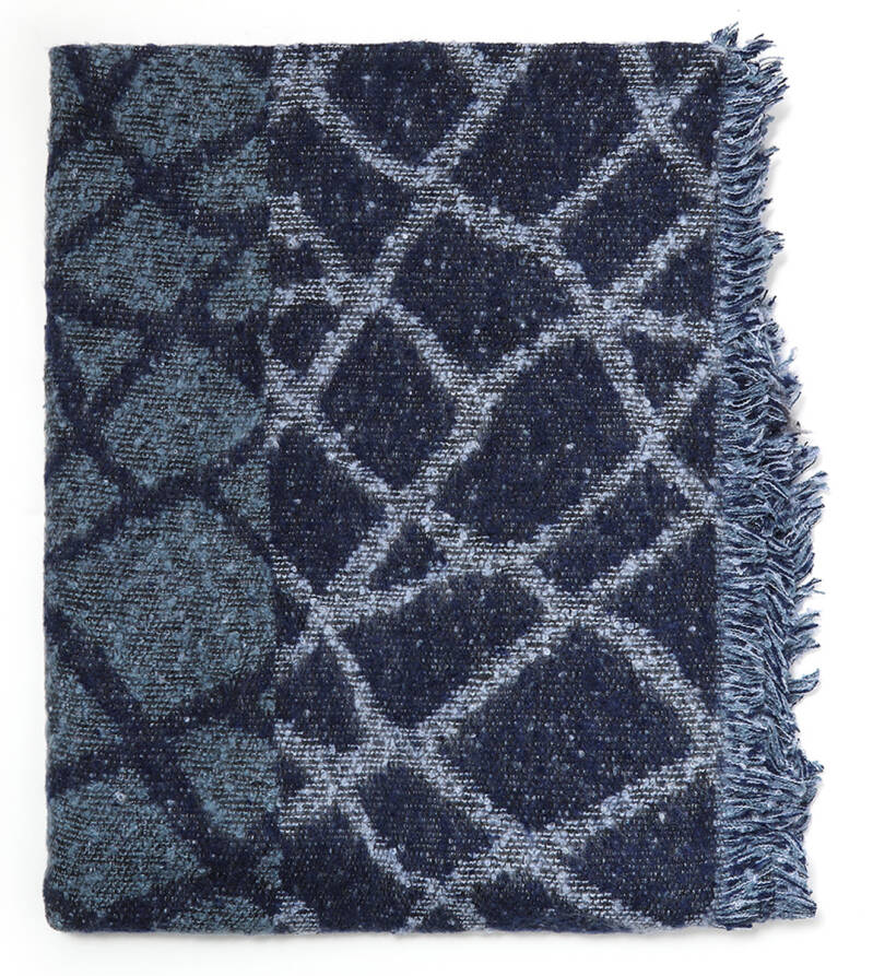 Winter sjaal Hester - Blauw