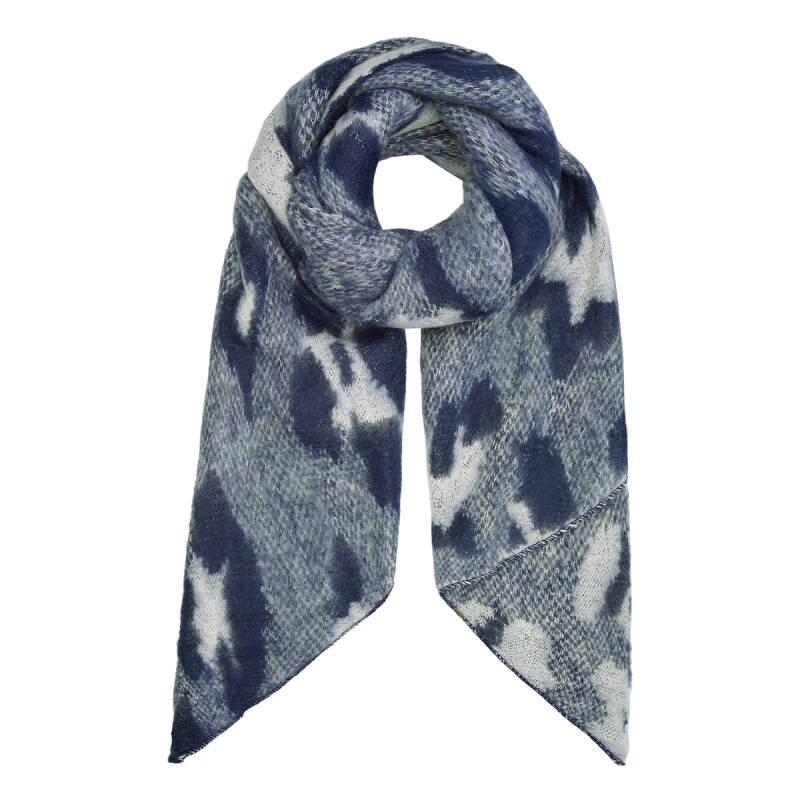 Winter sjaal Ilse - Blauw