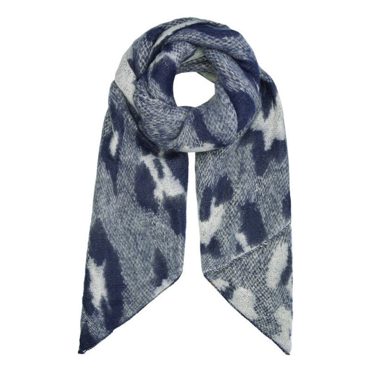 Winter sjaal Ilse - Blauw