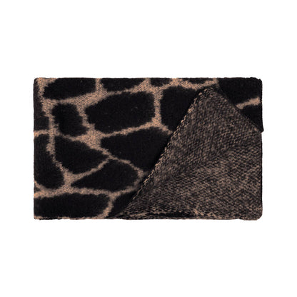 Winter sjaal Warm Giraffe - Zwart