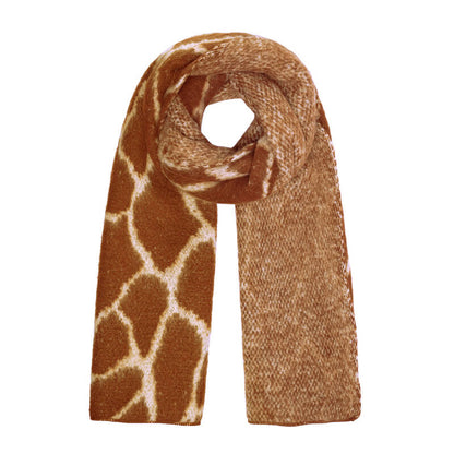 Winter sjaal Warm Giraffe - Camel