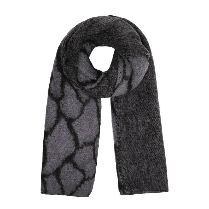 Winter sjaal Warm Giraffe - Grijs
