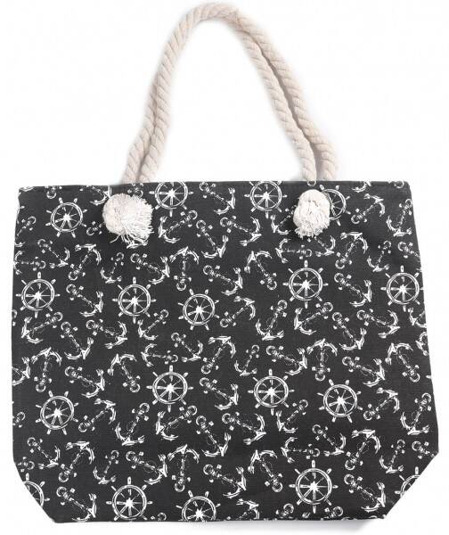 Strandtas / Shopper - Zwart