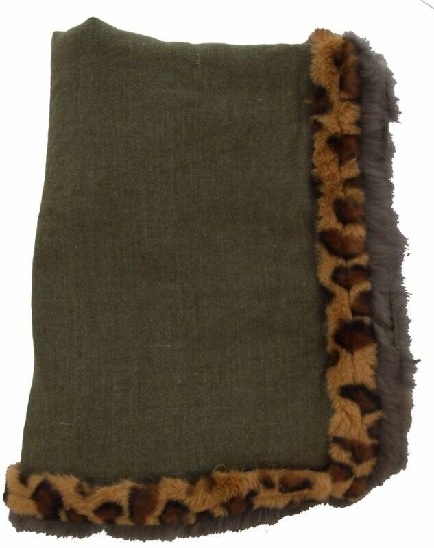 Sjaal Exclusive Fake Fur - Groen
