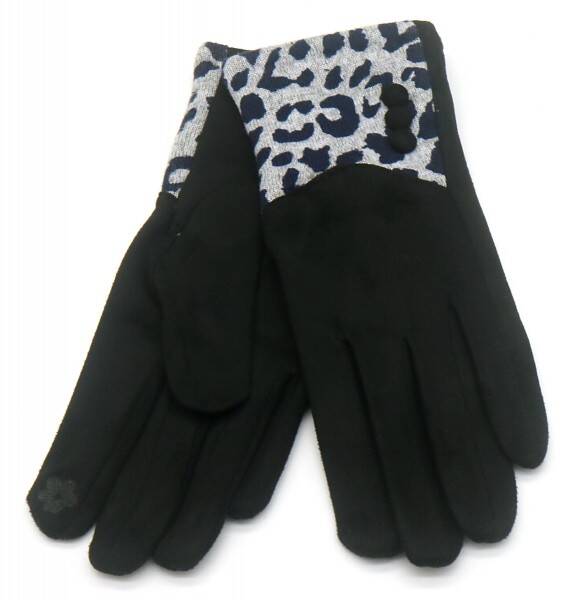 Handschoenen Leopard - Zwart