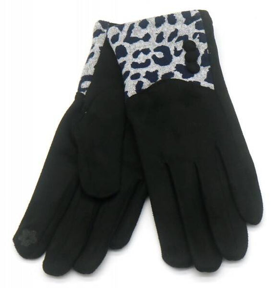 Handschoenen Leopard - Zwart