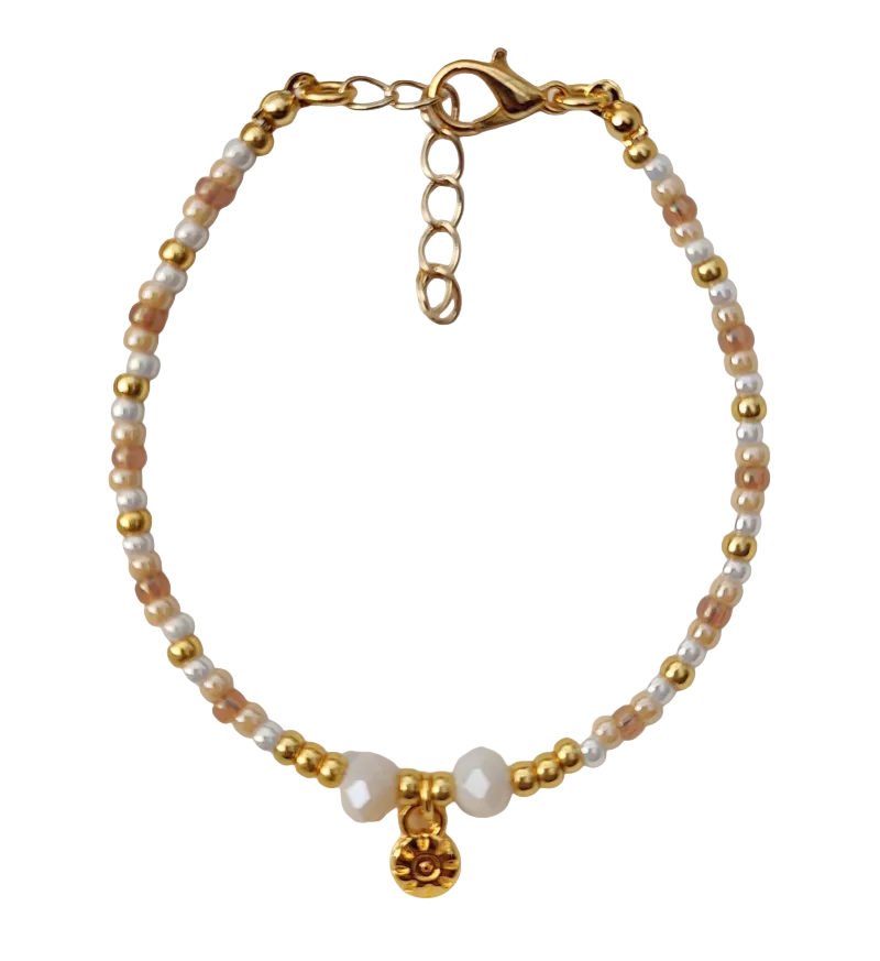 Kralen armband Miyuki Sun - Beige