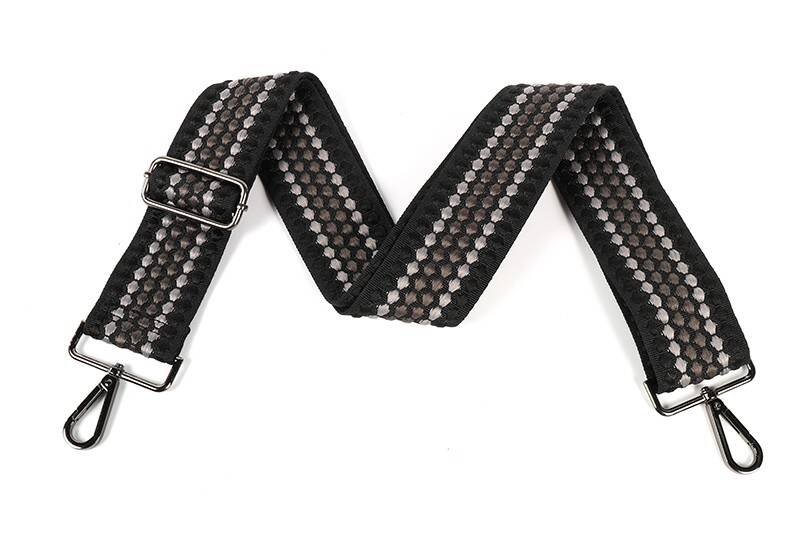 Schouderband / bagstrap dot - zwart