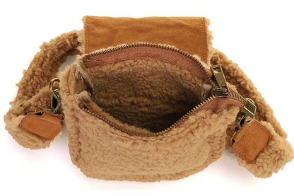 Camel telefoontasje / crossbody tasje teddy Serfaus