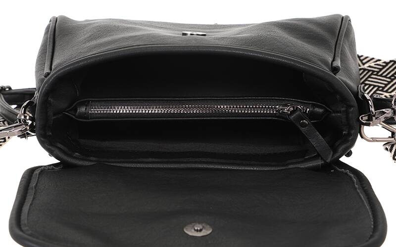 Zwart schoudertas / crossbody tas El Monte