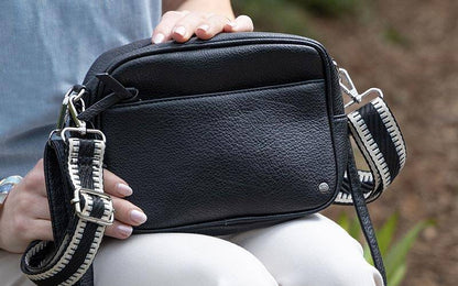 Zwart schoudertas / crossbody tasje Fira