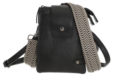 Zwart telefoontasje / crossbody tasje Horton
