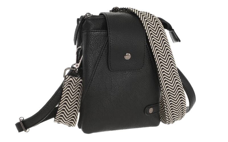 Zwart telefoontasje / crossbody tasje Horton