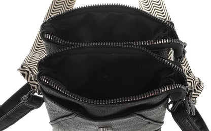 Zwart telefoontasje / crossbody tasje Horton