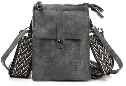 Grijs telefoontasje / crossbody tasje Tyler