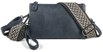 Schoudertasje / Crossbody tasje New York - Blauw