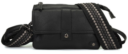 Zwart schoudertasje / crossbody tasje Naarden