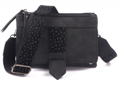 Schoudertasje / Crossbody tasje Geneve - Zwart