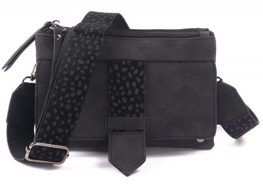 Schoudertasje / Crossbody tasje Geneve - Zwart