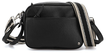 Zwart schoudertas / crossbody tasje Fira