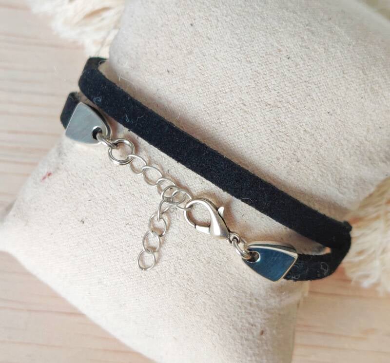 Armband Jasmijn | Leer WF - zwart