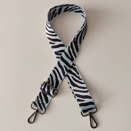 Schouderband Zebra - Blauw