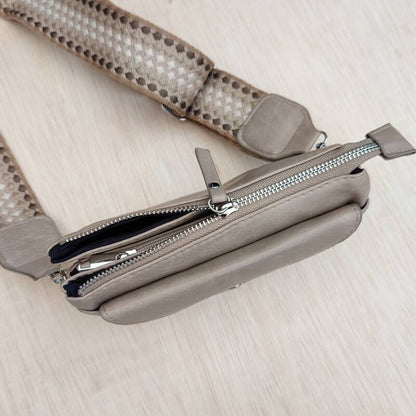 Schoudertasje / Crossbody tasje - Taupe