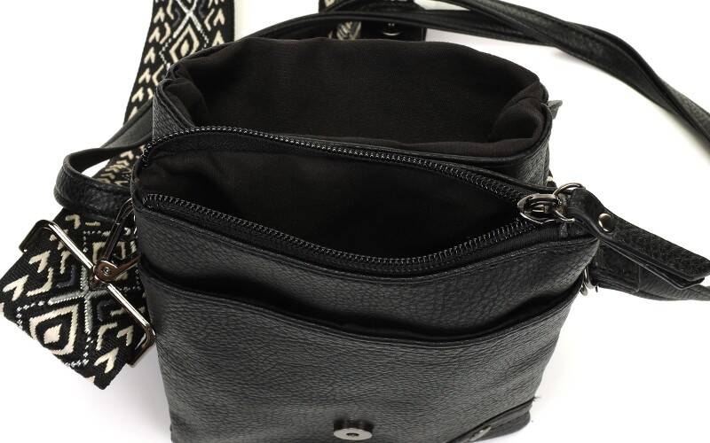 Zwart telefoontasje / crossbody tasje Kansas