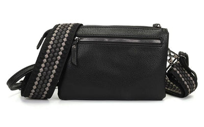 Zwart schoudertasje / crossbody tasje Naarden