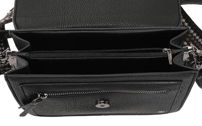 Zwart schoudertas / crossbody tasje Rione