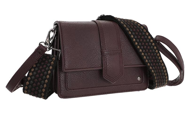 Bordeaux (burgundy) schoudertas / crossbody tasje Rione