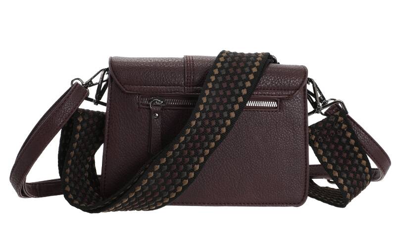 Bordeaux (burgundy) schoudertas / crossbody tasje Rione