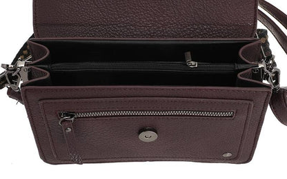 Bordeaux (burgundy) schoudertas / crossbody tasje Rione