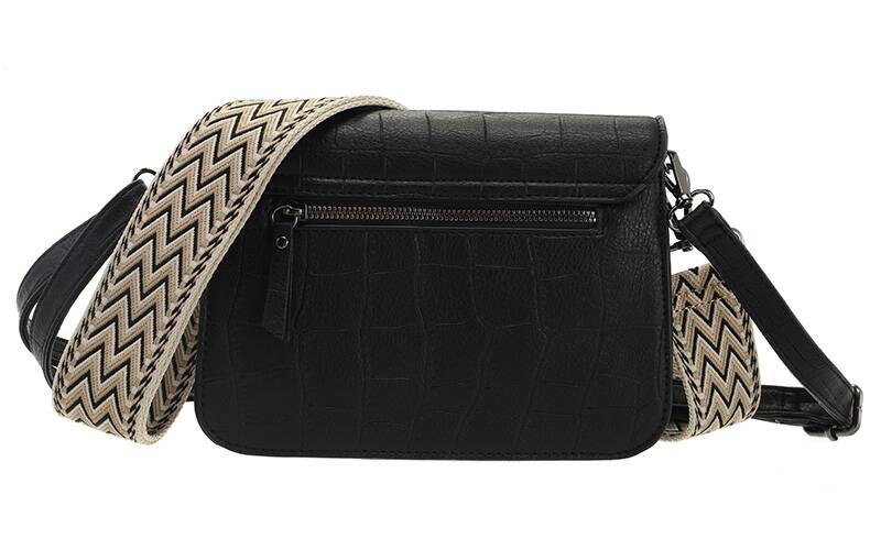 Zwart schoudertas / crossbody tasje Skala