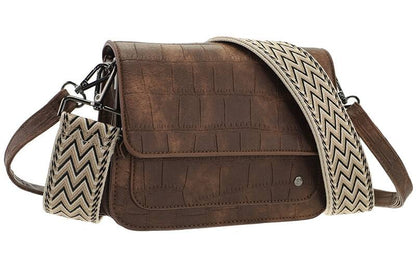 Bruin schoudertas / crossbody tasje Skala