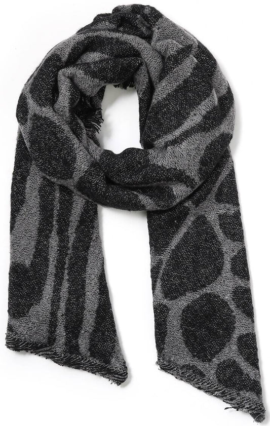 Winter sjaal Valerie - Zwart