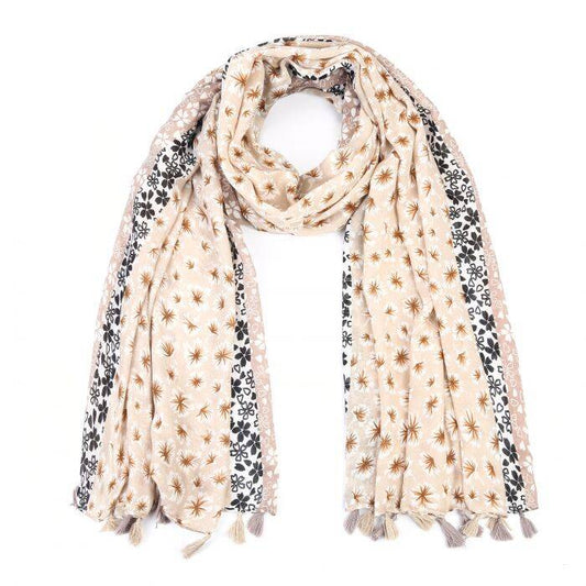 Zomer sjaal dames | Madelief - Taupe