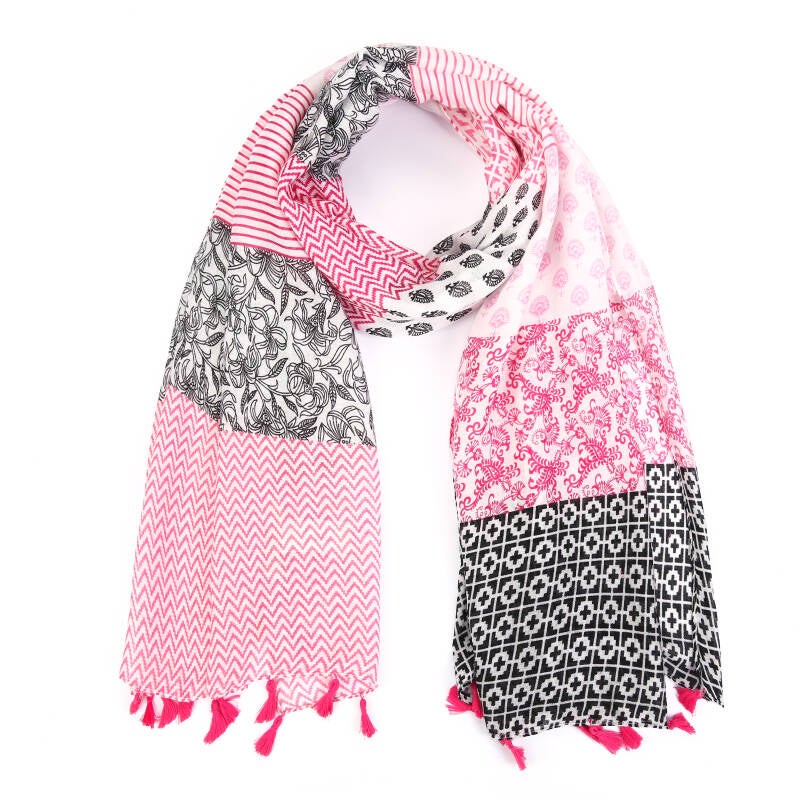 Zomer sjaal dames - Fuchsia