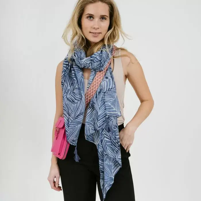 Zomer sjaal dames - Blauw