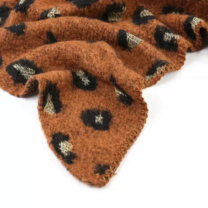 Camel dames winter sjaal - Leopard