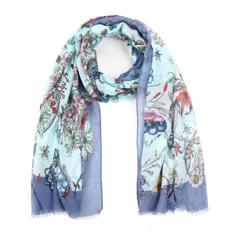 Zomer sjaal dames - Blauw